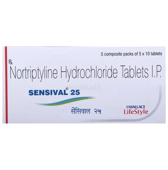 sensival 25mg tablet 10's